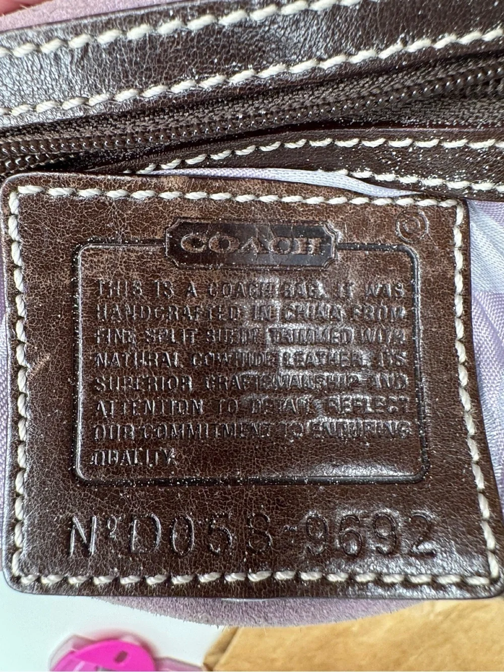 Coach Lavendar Suede Y2K Vintage SoHo Flap Buckle Bag